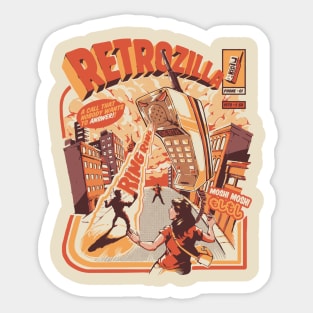 Retro Phonezilla Sticker